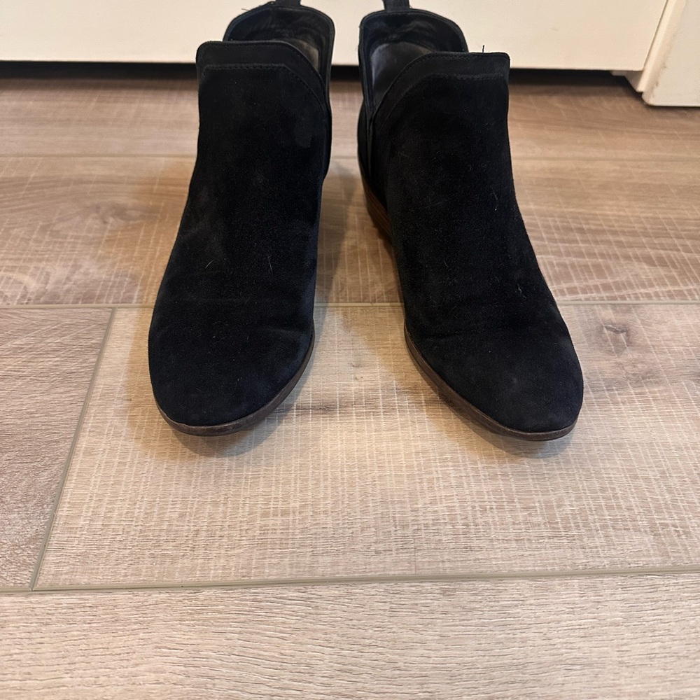 Sam Edelman Black Suede Ankle Boots- size 9.5